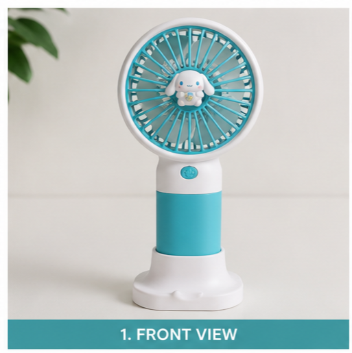 Cute Portable Mini Handheld Fan – Rechargeable USB Cooling Fan
